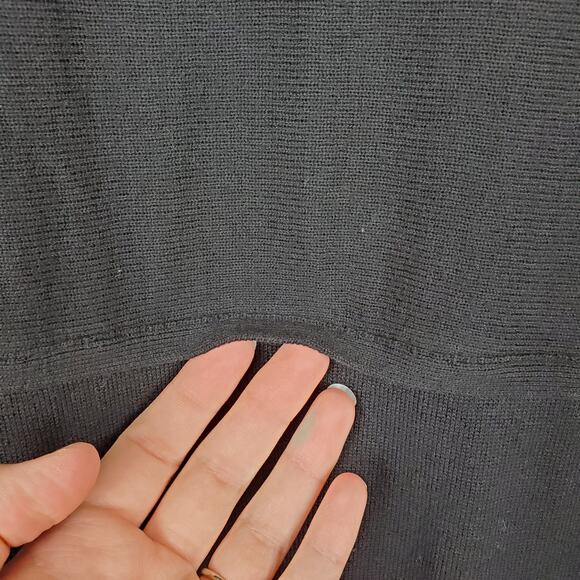 J.Jill Black Sweater Dress/Tunic Sz M - Picture 5 of 12